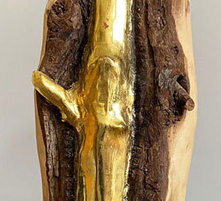 Holzskulptur, Ying-Yang 2018 · 20cm hoch