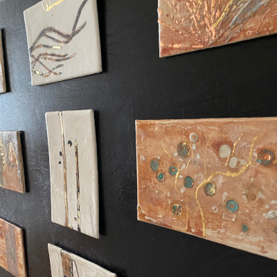 Miniaturgoldbilder auf Leinwand