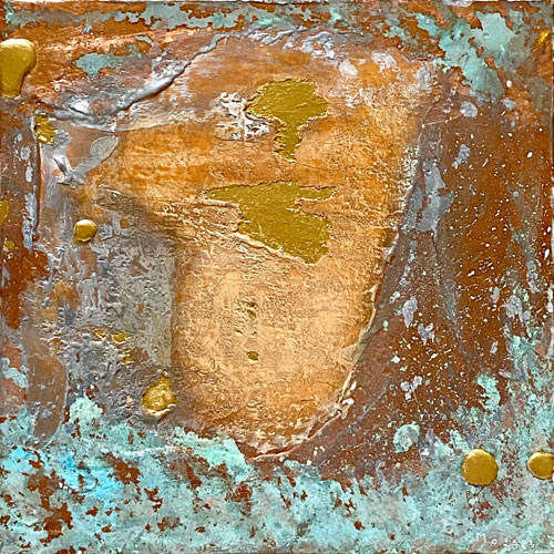 Goldbild, Afrika, 2023, 20x20