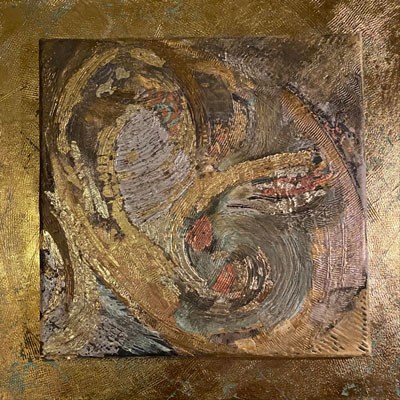 Goldbild, Befreiung 2018-2021 · 40x40 