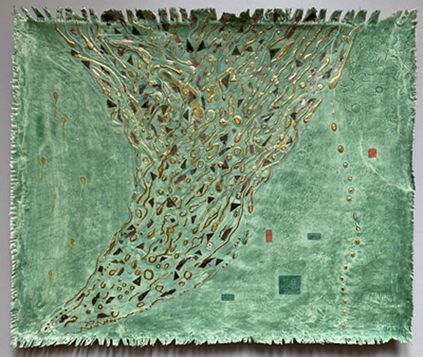 Goldbild,  Füllhorn  2019 · 38x45