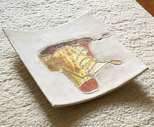 Goldbild, Miss Piggy, 2023, 25x25