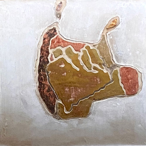 Goldbild, Miss Piggy, 2023, 25x25