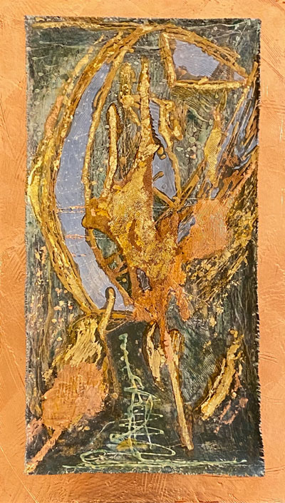 Goldbild, Ruhe im Sturm 2020 · 40x70