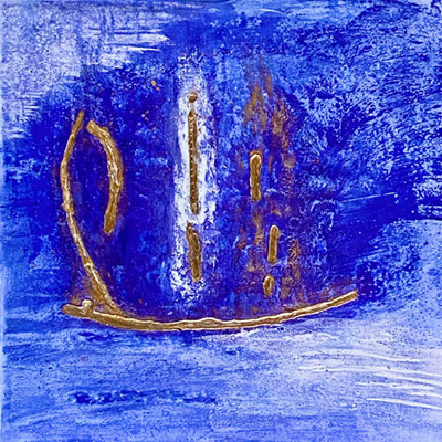 Goldbild, Sailing, 2023, 25x25