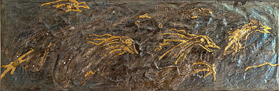 Miniaturbild - Gold auf schwarz 10x30