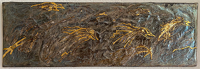 Miniaturbild - Gold auf schwarz 10x30