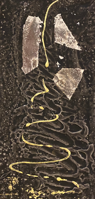 Miniaturbild - Gold auf schwarz 10x20