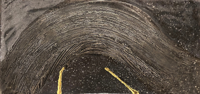 Miniaturbild - Gold auf schwarz 10x20