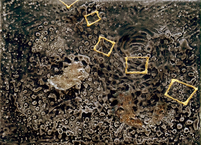 Miniaturbild - Gold auf schwarz 13x18