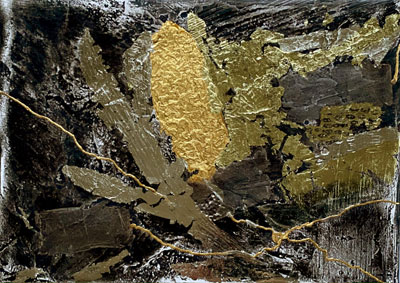 Miniaturbild - Gold auf schwarz 13x18