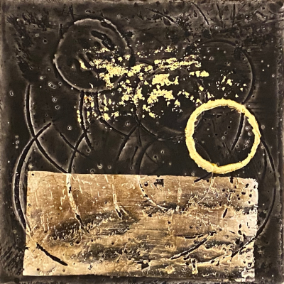 Miniaturbild - Gold auf schwarz 10x10