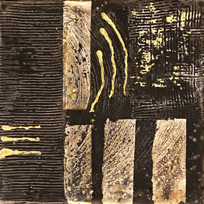 Miniaturbild - Gold auf schwarz 10x10