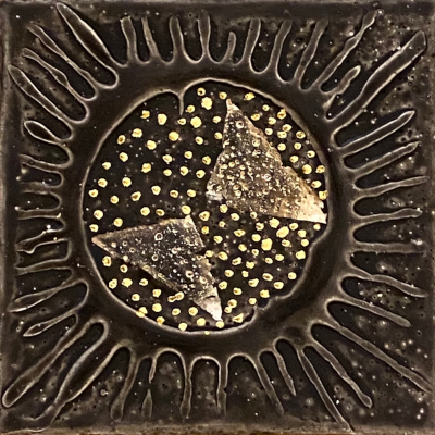 Miniaturbild - Gold auf schwarz 10x10