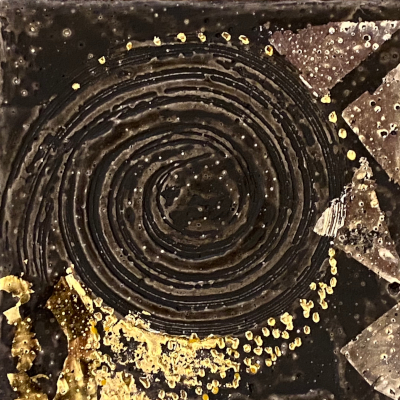 Miniaturbild - Gold auf schwarz 10x10