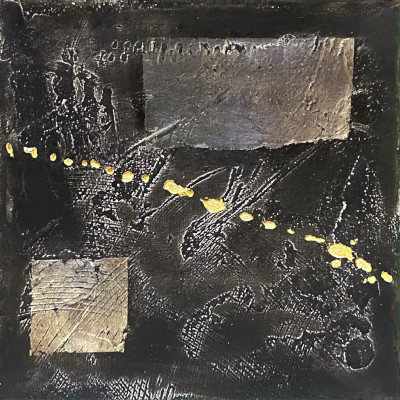 Miniaturbild - Gold auf schwarz 10x10