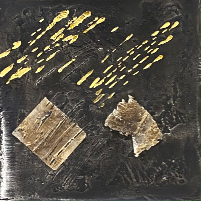 Miniaturbild - Gold auf schwarz 10x10