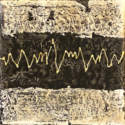 Miniaturbild - Gold auf schwarz 10x10