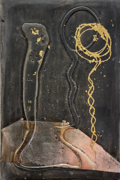 Miniaturbild - Gold auf schwarz 10x15