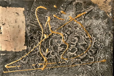 Miniaturbild - Gold auf schwarz 10x15