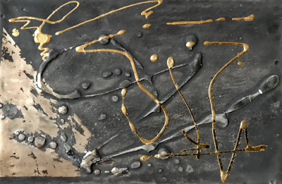 Miniaturbild - Gold auf schwarz 10x15