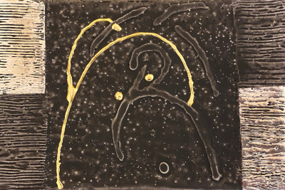 Miniaturbild - Gold auf schwarz 10x15