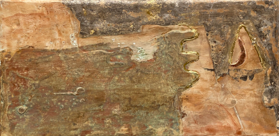 Miniaturbild - Goldbild mit Kupfer 10x20