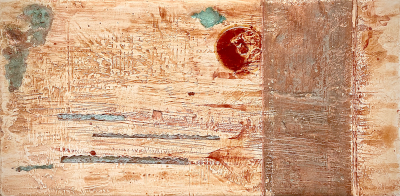 Miniaturbild - Goldbild mit Kupfer 10x20