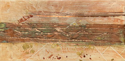 Miniaturbild - Goldbild mit Kupfer 10x20