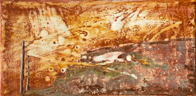 Miniaturbild - Goldbild mit Kupfer 10x20