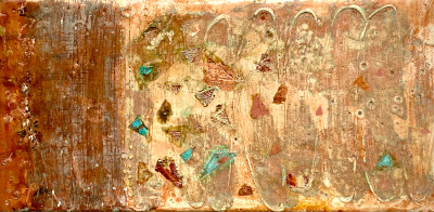 Miniaturbild - Goldbild mit Kupfer 10x20