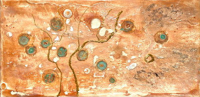 Miniaturbild - Goldbild mit Kupfer 10x20