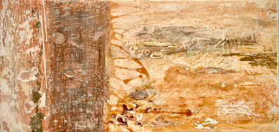 Miniaturbild - Goldbild mit Kupfer 10x20