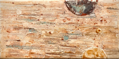 Miniaturbild - Goldbild mit Kupfer 10x20