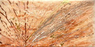 Miniaturbild - Goldbild mit Kupfer 10x20