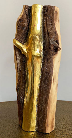 Holzskulptur, Ying-Yang 2018 · 20cm hoch