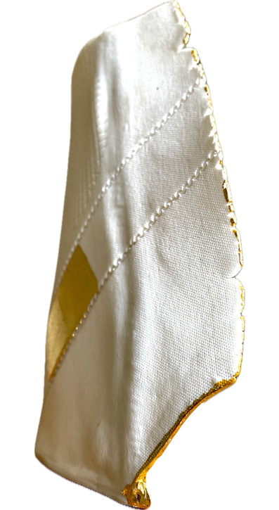 Vase, 18 cm hoch, Porzellan mit 23 Karat Blattgold 2024