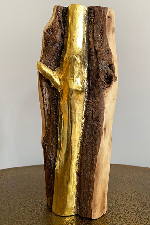 Holzskulptur, Ying-Yang 2018 · 20cm hoch